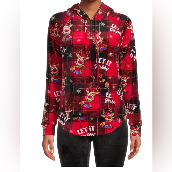 Plush Pullover Holiday Hoodie - Picture 2 of 4